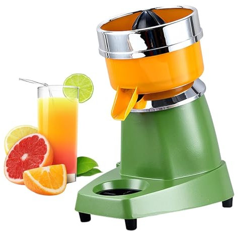 MObyat Spremiagrumi Elettrico a 1400 Giri/min, Spremiagrumi Elettrico con 3 Tipi di Eliche di Spremitura, Estrattore di Succo Commerciale con Tappo a Vite, per Bar, Ristoranti E Bar Occidentali