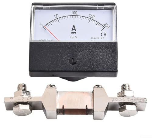 DH670 Amperometro analogico da pannello amperometro DC per test di monitoraggio dei sistemi elettrici (200A)