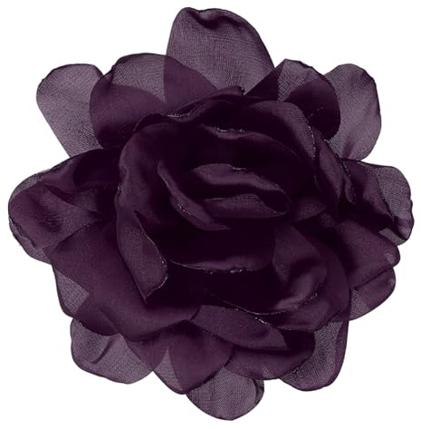 PATIKIL Brosche aus Seidensatin, große Pfingstrose, Blumenbrosche für Frauen, Hochzeit, Party, Geburtstag, Tanz, Bankett, Kleid, Kleidung, Hut, Tasche, Dekoration