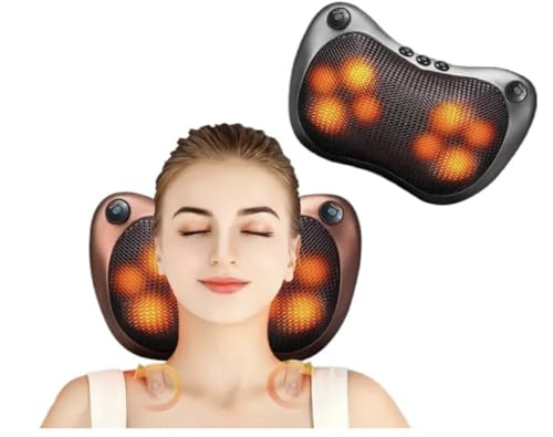 Massaggiatore con Funzione Riscaldante – Design Ergonomico e Compatto – Silenzioso e Portatile con Borsa Inclusa – Allevia Dolori Muscolari e Tensioni al Collo e Spalle (balish)