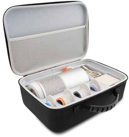LatoYard Funda rígida de viaje para XGIMI MoGo 4 (2025) - Funda protectora de transporte de EVA con asa para proyector y accesorios