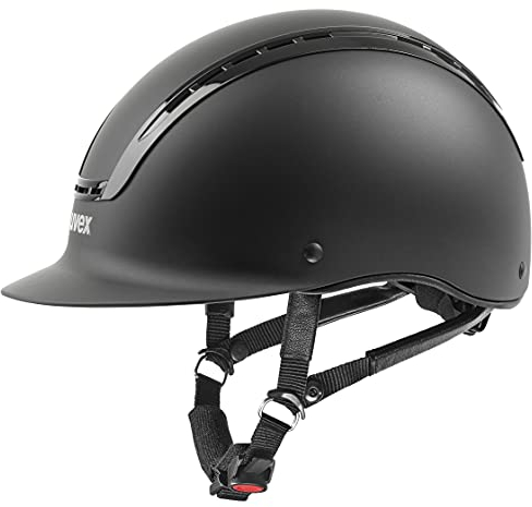 uvex suxxeed active - robuster Reithelm für Damen und Herren - individuelle Größenanpassung - optimale Belüftung - black matt - 57-59 cm