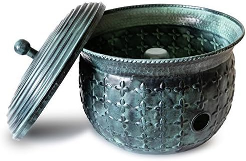 LifeSmart Gitter aus Stahl Schlauchhalter mit grünen Antikfinish