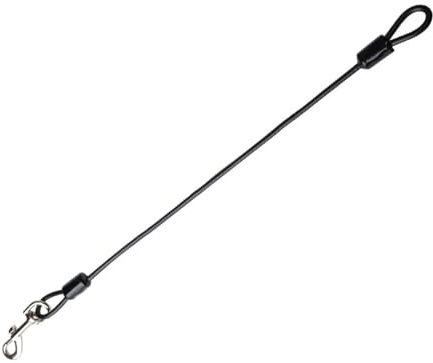 Guinzaglio per cani Chew Proof, 48 cm, corto per cani, resistente al morso, per cani grandi e piccoli
