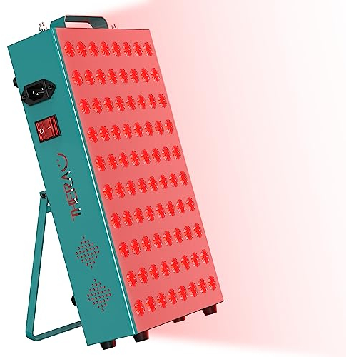 I-THERA-U Red Light Lamp Therapy - 400 W Red Light Therapy Panel, 660 nm & 850 nm Infrared Therapy Red Light Therapy Device, 80 LEDs for Weight & Pain Management, Total Wellness Infarot Light Lamp
