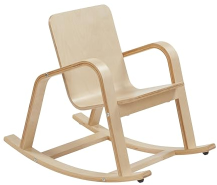 ECR4Kids Bentwood Reading Rocking Chair with Armrests, Montessori Furniture, Natural