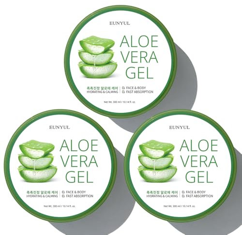 EUNYUL [PACK OF 3] Aloe Vera Soothing Gel 300ml X 3EA Korean Skincare, Aloe Vera Skin Care/Body Care