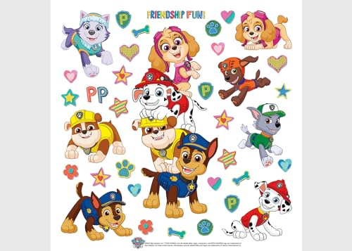 Paw Patrol Kinderzimmer Wandstickers, Wandtattoo junge deko von AG Design 30 x 30 cm | ADKS 3842