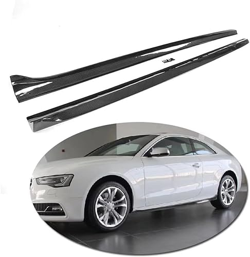 THOMIX Auto Seitenschweller für Audi A5 S5 Convertible Coupe 2 Door 2008-2016, Seitenschweller Splitter Lip Winglet Diffusor, Auto Seitenrock, Trittbretter Seitenschweller, Auto Zubehör