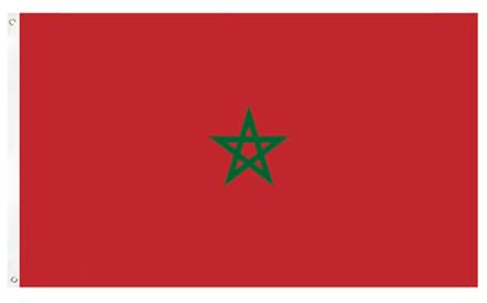Rockreyoa Drapeau du Maroc 90 x 150 cm avec œillets en laiton Article Drapeau national du Maroc 90 x 150 cm