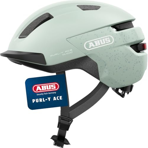 ABUS Casque de vélo Purl-Y ACE avec lumière LED - adapté aux trajets en VAE et Speed Bike - Casque de Protection NTA Tendance pour Adultes et Adolescents