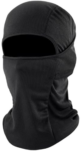 fuinloth Sturmhaube, Skimaske Balaclava, Motorrad Fahrrad gesichtshaube für Herren/Damen Schwarz