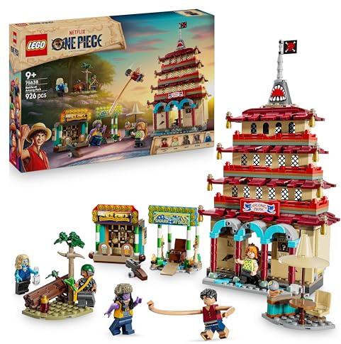 LEGO® ONE Piece Battle at Arlong Park (926 pcs) Interactive Pirate Toy Building Set, Collectible Anime Toy for Fans, Imaginative Action with Minifigures, Adventure Playset for Boys and Girls 75638