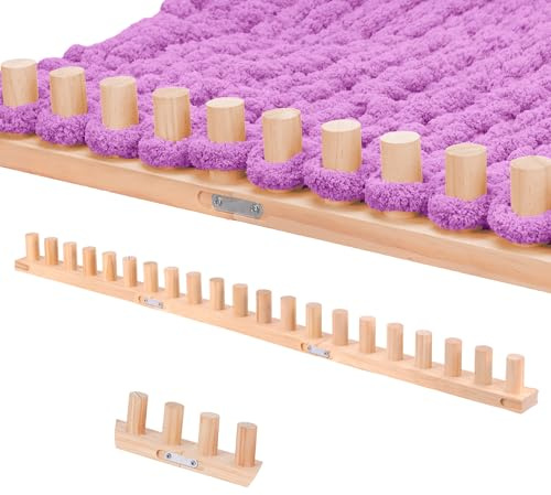 121,9 cm grobe Strickdecke Webstuhl