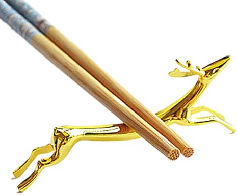 4 Stücke Messerbank Set, Stäbchen Halter Edelstahl Hirsche Figur Essstäbchen, Essstäbchen Ablage Süßes Dackel Design, Hund Form Besteckhalter Für Messer Gabel Löffel, Messerbänkchen Stand Löffel