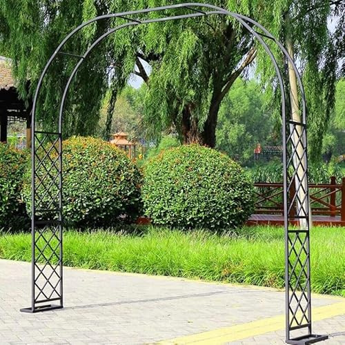 Arche de jardin avec treillis pour mariage, 140 x 180 cm, treillis en métal pour plantes grimpantes, pergola de mariage, tonnelle de jardin décorative, portail de mariage extérieur