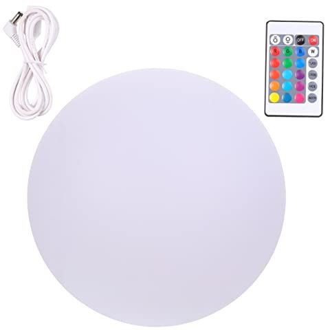 Gatuida Sfera Luminosa Led Da 25 Cm Telecomando, Palla Luminosa Decorativa Galleggiante Per Feste in Piscina, Spiaggia e Attività All'aperto, Plastica Pe Ricaricabile