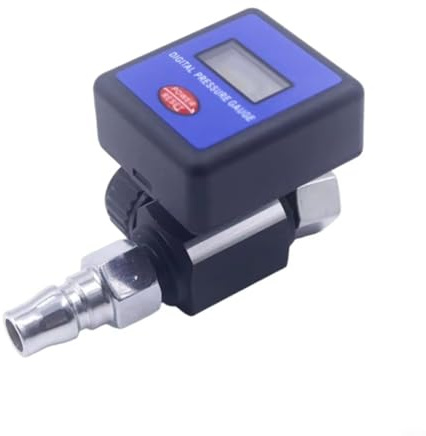 Entgoinggo Air Pressure Regulator, Digital Air Compressor Pressure Regulator With Gauge And Moisture Separator For Spray-Gun And Pneumatic Tool