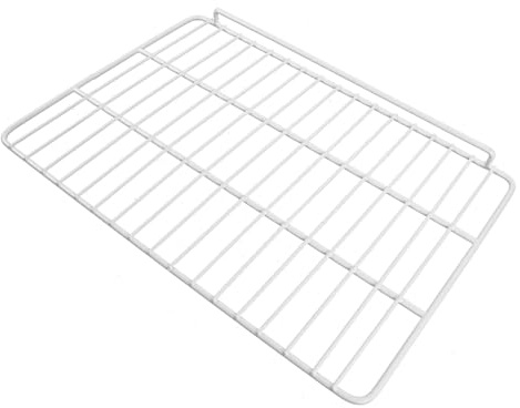 Ipetboom Ripiano Frigorifero con Griglia in Metallo Organizer Salvaspazio con Protezione Laterale per Congelatori Mini Frigo e Comparti Freezer