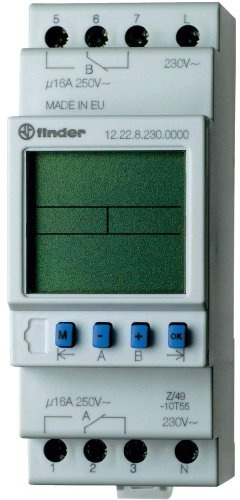 FINDER Serie 12 - Interruttore orario settimanale 2 commutazioni 16 a 230 V