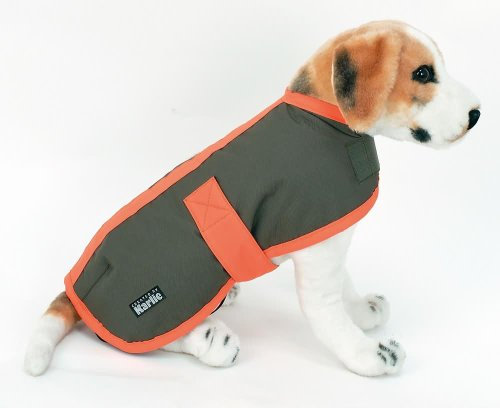 KARLIE Hundemantel SAFETY COAT Sicherheitsmantel GRÜN/ORANGE 64cm