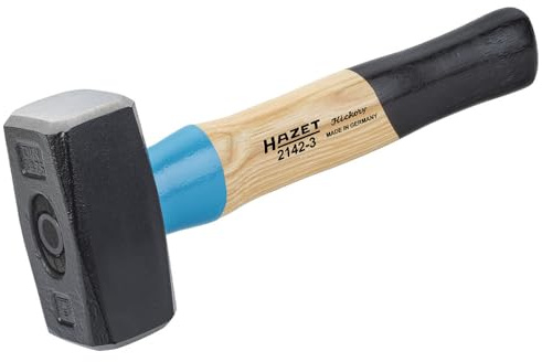 Hazet Fäustel (Stahl-Stielschutzhülse Bluguard, Hickoryholz, 1250 g, Länge: 270 mm) 2142-2