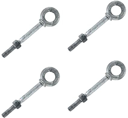 US Cargo Control 3/4 x 6 Galvanized Shoulder Eye Bolt - 4 Pack