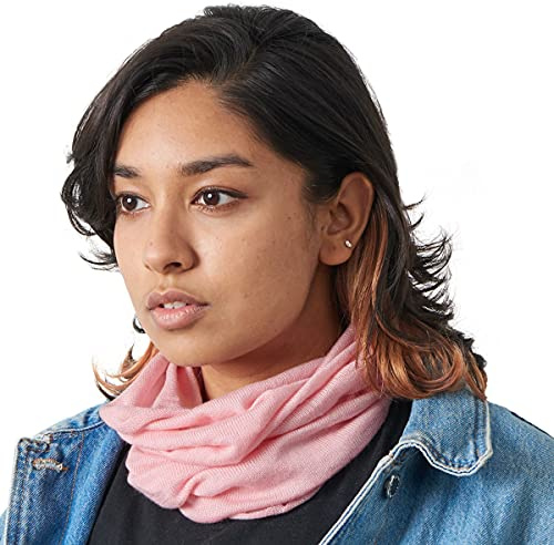 CHARM Seide Nackenwärmer Rundschal Halstuch - Damen Stirnband Kopf Halswaermer Herren Mütze