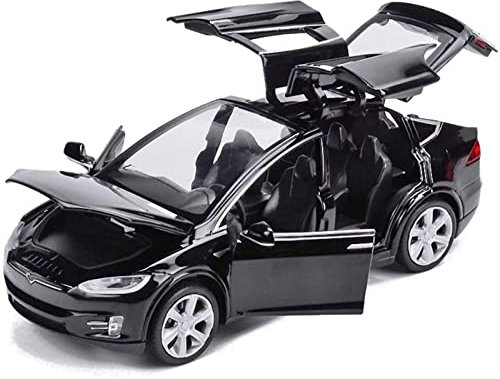 SovZovy model car Tesla Model X 1:32 scale, Car Model Toy Car Alloy Pull Back Cars