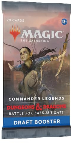 Magic The Gathering D10030001 D&D Battle for Baldurs Gate Commander Legends Draft Booster, Multi