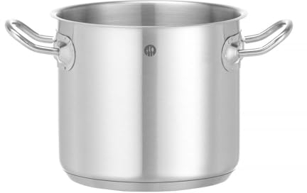 HENDI Olla de cocina, alta, sin tapa, caldero, cacerola, apta para fogones de gas, de inducción, eléctricos y de cerámica, apta para el lavavajillas, 2,8L, ø160x(H)140mm, acero inoxidable