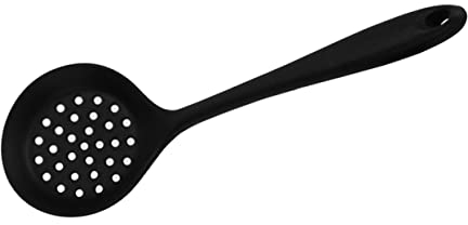 BESTonZON Colapasta Silicone Con Lungo Scolapasta Antiadente Per e Hot Pot Strumento Nero e Ristoranti