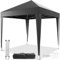 Devoko Gazebo 2x2 Pieghevole Impermeabile 3 Pieghevole Altezza Regolabile,Protezione UV 50 +,Gazebo da Giardino con Borsa di Trasporto,Gazebo Esterno Resistente,Grigio