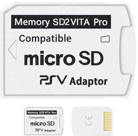 DUEQID SD2Vita 5.0 PSV Micro SD Speicherkartenadapter, Micro SD Adapter kompatibel mit PSV 1000/2000 3.60 HENkaku Enso System