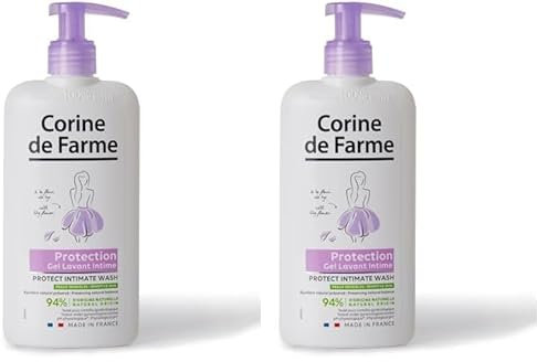 Corine de Farme - Gel Intimo Protect 250ml Mujer - Higiene Íntima - Hipoalergénico y Sin Sulfatos con Flor de Lis - Testado bajo Control Farmacéutico, Dermatológico y Ginecológico - Pieles Sensibles
