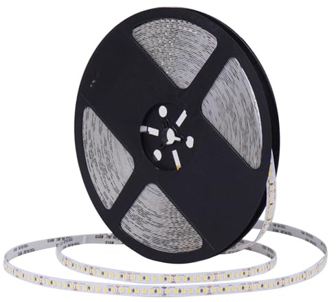 JBdusn LED-remsa 24V LED-lysrör 6500K, 20m självhäftande LED ljusband 180LEDs/m led-lampor bandbelysning 8mm led strips för hem kök skåp TV bakgrundsbelysning och mer(ingår ej strömförsörjning)