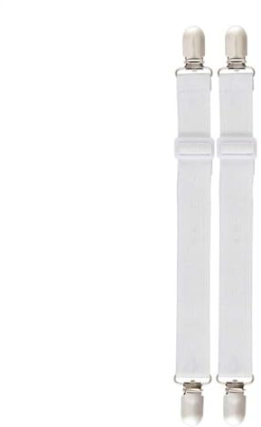 Lot de 2 tendeurs de Drap Housse - Pinces à Drap de lit - Tendeur de Drap de lit élastique - Attaches élastiques pour Drap de lit - Attache-Drap et Support de Drap de lit - Accessoires pour draps