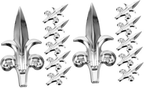 jojofuny 12pcs Fence Finial Outdoor Pointed Shape Fence Topper Decor for Garden Gates