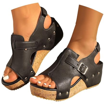 Genérico Zapatos Mujer Comodos Vestir,Sandalias Plataforma Mujer,Sandalias Flip Flop,Zapatos De De Verano Con Tacon,Zapatillas Ballet,Zapatillas Esparto,Comodos Vestir