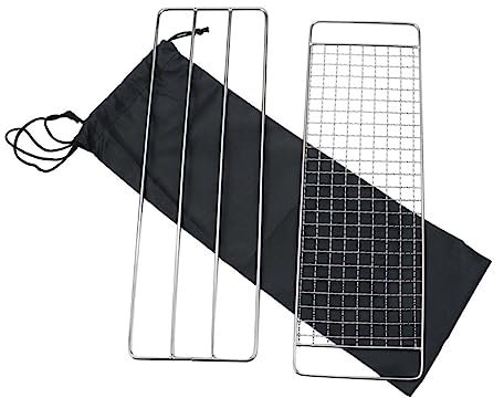 Toyvian 3 Stück Teiliges BBQ Grillnetz Set Hitzebeständiger Grillrost für Camping Picknick und Outdoor Partys Steak Gemüse