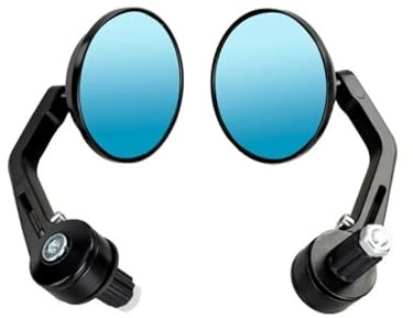 Specchietti Laterali Moto Specchietti Retrovisori Per Moto, Estremità Del Manubrio Tonda Da 7/8, Specchietti Retrovisori Per Moto E Scooter