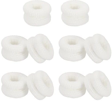 PATIKIL 10 st fingerbandage i bomull, 32 x 1,5 cm, fingerskydd, vit