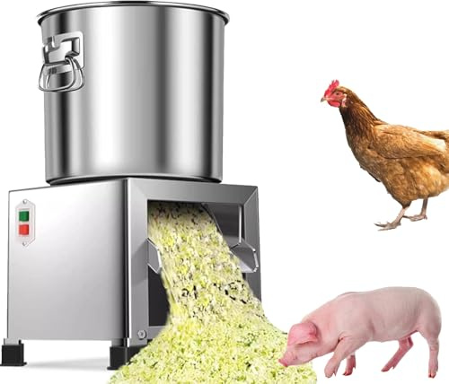 Picadora de verduras eléctrica comercial, procesador de alimentos de alta resistencia, trituradora de acero inoxidable de 1800 W con 4 cuchillas, corte rápido a 2800 RPM for la preparación