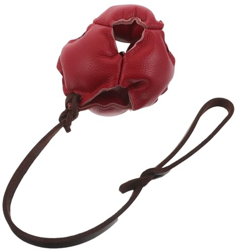 VERDANVERSE Hundträning Bite Ball leksak för hundträningsleksak små valpleksaker Träningsleksaker för leksaker för små hundleksaker husdjursleksaker hundträningskula Red