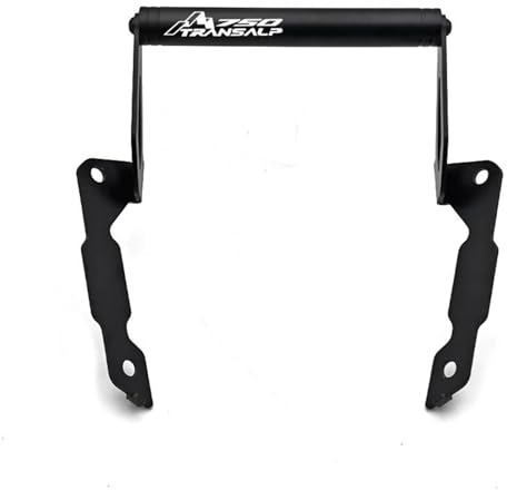 SHYYBD Support De Montage pour Smartphone Moto, Adaptateur GPS pour XL750 Transalp 2023-2025, Accessoires Support Barre Avant GPS(Noir2)