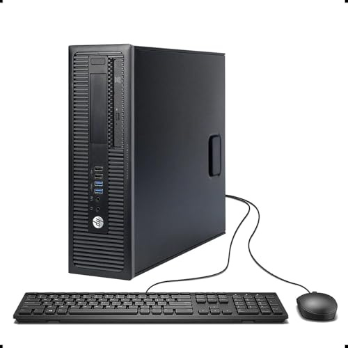 HP ProDesk 600 G1 SFF PC desktop, Intel Core i5-4570, 8 GB di RAM, 500 GB HDD, Bluetooth, tastiera QWERTY, mouse, USB WiFi, Windows 11 Pro (ricondizionato)