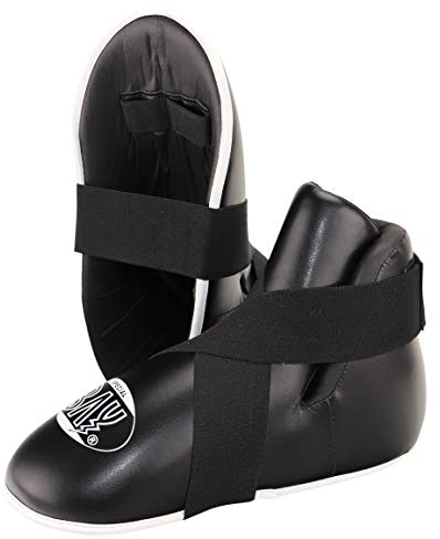 BAY Superkick Fußschutz Fußschützer Kickboxen Kick-Boxen Fußschoner Safety XXS - XXL, für Kinder und Erwachsene