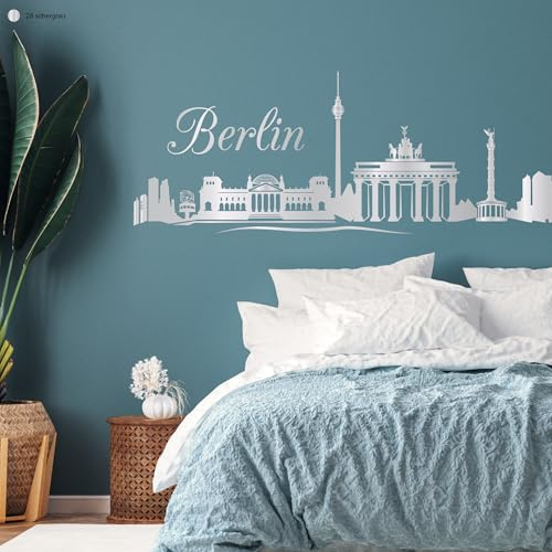 Wandtattoo Skyline Berlin - Wandtattoo Loft / 30 Farben / 3 Größen