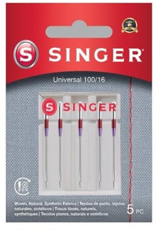Singer Universal ago 2020 100/16 ago, Metallo, Argento, 7 x 0,03 x 4 cm, 5 unità