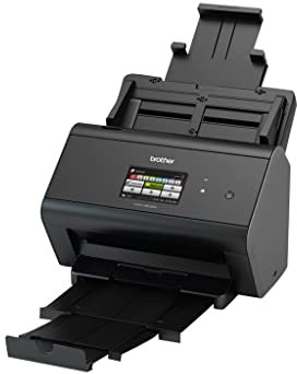 Brother ADS-2800W Scanner Bureautique |A4 | Recto-Verso | 40 ppm | Ecran Couleur Tactile | Scan to USB | Ethernet et Wi-Fi